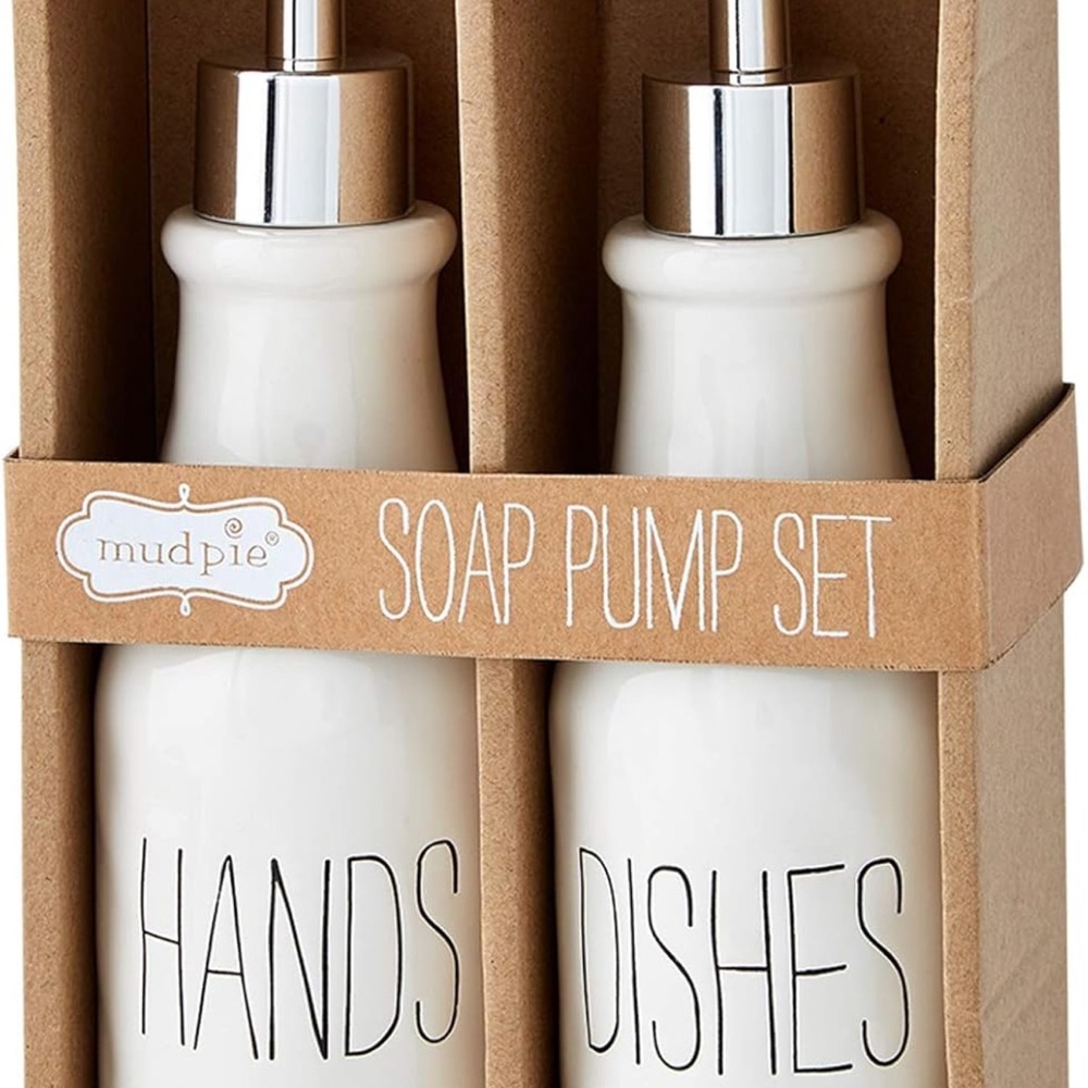 Mud Pie Cream Soap Pump Set